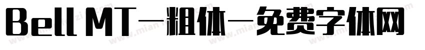 Bell MT-粗体字体转换